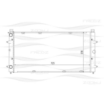 Радиатор VW Transporter 90-> <b>FREEZ KK0203</b>