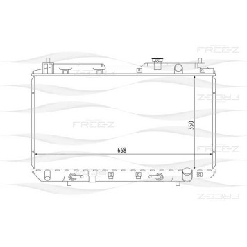 Радиатор HONDA CR-V 95-> <b>FREEZ KK0239</b>