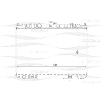Радиатор NISSAN X-Trail 01-> <b>FREEZ KK0242</b>