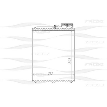 Радиатор отопителя <b>FREEZ KW0247</b>