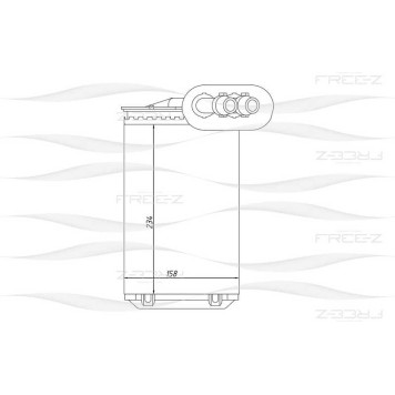 Радиатор отопителя AUDI A3TT 96->VW GolfBoraNew BeetlePolo 97->SKODA Octavia 96-> <b>FREEZ KW0248</b>