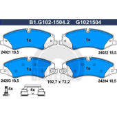 Колодки торм.пер. <b>GALFER B1G10215042</b>