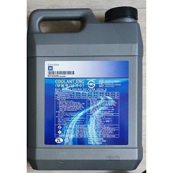 Антифриз 2л GENERAL MOTORS GM COOLANT, ENG 93742646-1