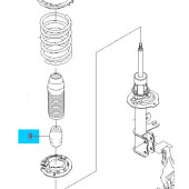 Отбойник амортизатора <b>GENERAL MOTORS 96403109</b>
