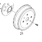 Барабан тормозной задний <b>GENERAL MOTORS 96470999</b>