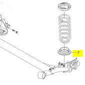 Подкладка задней пружины нижняя <b>GENERAL MOTORS 96535173</b>