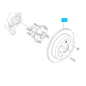 Диск тормозной задний <b>GENERAL MOTORS 96549630</b>