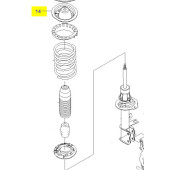 Пружины задней чашка верхняя <b>GENERAL MOTORS 96561769</b>