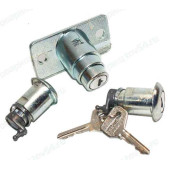 Замок багажника ВАЗ 2104 в сборе с личинками оцинкованный <b>ГРАНД РИ АЛ 23138</b>