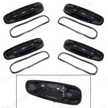 Ручка двери наружная ВАЗ 2110, 2170 Приора ЕВРО комплект 4шт РОБИН ГУД <b>ГРАНД РИ АЛ 50284</b>