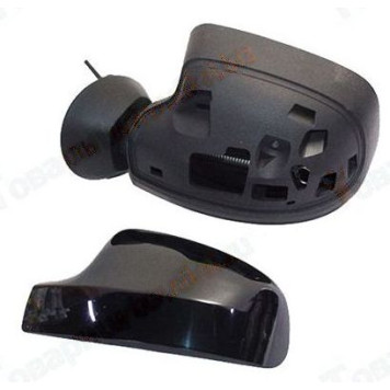 Зеркало заднего вида наружное Renault Logan, Largus левое механическое, сфера, накладка под покраску<b>ГРАНД РИ АЛ 50797</b>-1