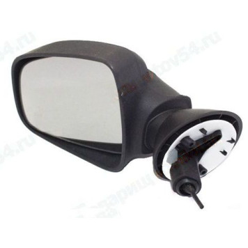 Зеркало заднего вида наружное Renault Logan, Largus левое механическое, сфера, накладка под покраску<b>ГРАНД РИ АЛ 50797</b>