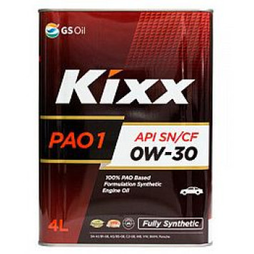 KIXX PAO1 0W30 (4л) SN/CF синтетическое