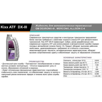 KIXX ATF DX III (4л)-1