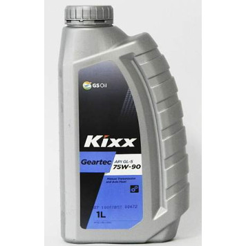 KIXX GEARTEC 75W90 (1л) GL-5, synthetic base
