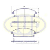Колодки пер nis x-trailpathfinder 97- <b>G.U.D GBP067412</b>