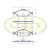 Колодки пер frd fiesta v 01-fusion 02-maz 2 03- <b>G.U.D GBP076600</b>