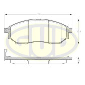 К-т колодки пер nis murano 03-/navara 05-/pathfinder 05-/quashqai 07-/ren kaleos 08- <b>G.U.D GBP085214</b>