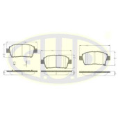 Колодки пер toy corolla/verso/prius 1.4-1.8 wt-i 02- <b>G.U.D GBP097102</b>