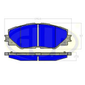 Колодки пер toy aurisrav4 iii 1.3-2.01.4-2.2dd4d 06- <b>G.U.D GBP123400</b>