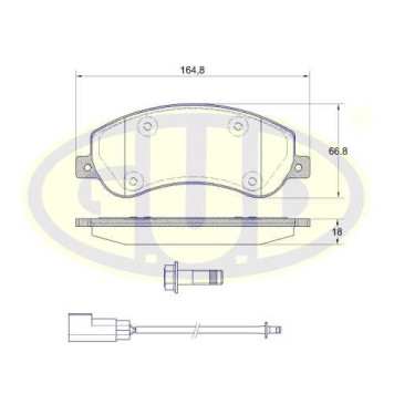 Колодки пер frd transit 2.2tdci2.4tdci2.3 16v 06- <b>G.U.D GBP125002</b>