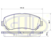 Колодки пер nis qashqai 1.5dci1.6i2.0dci2.0i x-trail (t31) 2.0dci2.0i2.5i 07- <b>G.U.D GBP131800</b>
