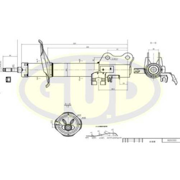 Амортизатор подвески <b>G.U.D GSA333311</b>