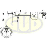 Амортизатор подвески <b>G.U.D GSA333738</b>