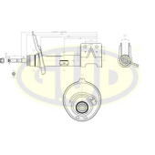 Амортизатор pgt 308 07- прав пер. <b>G.U.D GSA333768</b>