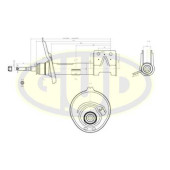 Амортизатор pgt 308 07- лев пер. <b>G.U.D GSA333769</b>