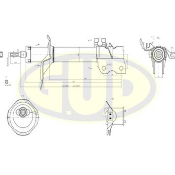 Амортизатор nis x-trail 01- пер l <b>G.U.D GSA334361</b>