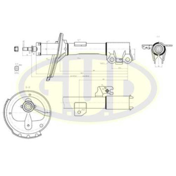Амортизатор lex rx300 02.03- пер l <b>G.U.D GSA334400</b>