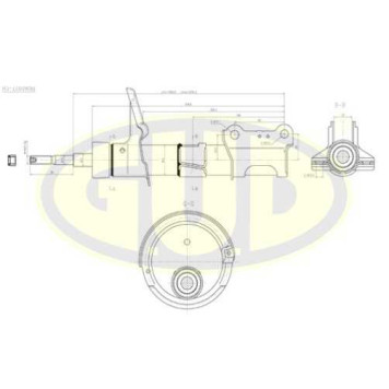 Амортизатор подвески <b>G.U.D GSA334611</b>