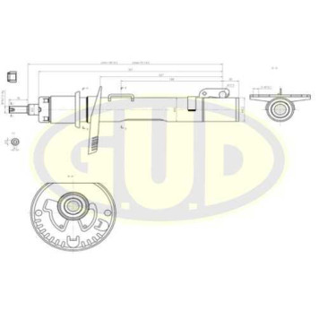Амортизатор подвески <b>G.U.D GSA334835</b>