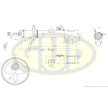 Амортизатор toy rav 4 1.82.02.0d-4d 00- пер l <b>G.U.D GSA335041</b>