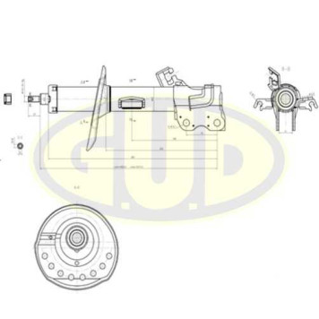 Амортизатор nis juke 6.10 пер l <b>G.U.D GSA339755</b>