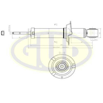 Амортизатор hon cr-v ii 2.0/2.2ctdi 02-06 зад <b>G.U.D GSA341463</b>