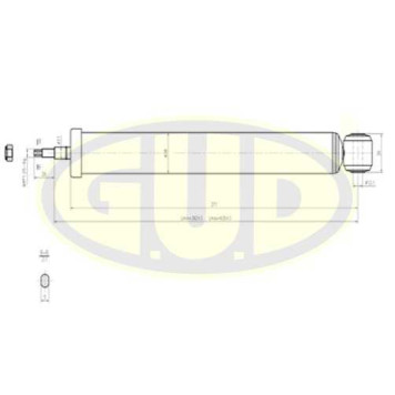 Амортизатор подвески <b>G.U.D GSA343290</b>
