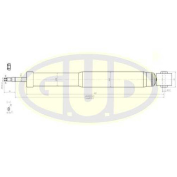 Амортизатор sko octavia vw bora/golf iv 1.2-1.6/1.8t/1.9tdi/2.0/2.3 v5 98-06 зад (газонаполненный) <b>G.U.D GSA343298</b>