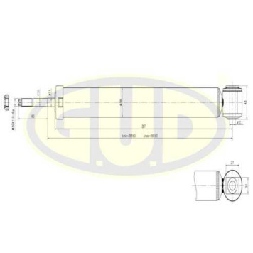 Амортизатор подвески <b>G.U.D GSA343352</b>