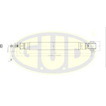 Амортизатор подвески <b>G.U.D GSA344407</b>