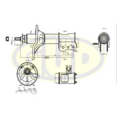 Амортизатор подвески <b>G.U.D GSA634045</b>