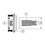 -_[MR553010] !шрус наружн. Mitsubishi Lancer 1.8 CVT ABS 4WD 00> <b>H.D.K. MI-36A43</b>