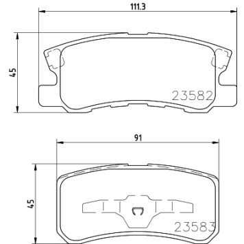 Колодки тормозные NAO <b>HELLA 8DB355027-701</b>
