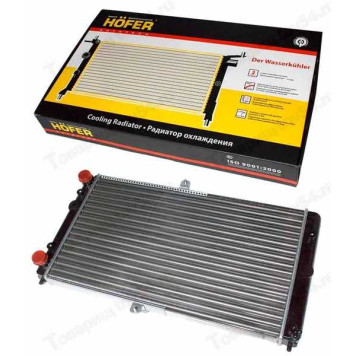 Радиатор охлаждения ВАЗ 2110 (карб+инж) алюм. <b>HOFER HF 708 415</b>