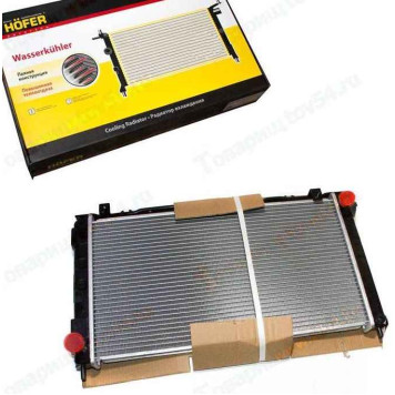 Радиатор охлаждения ВАЗ 2190-2192 с кондиционером, MT алюминиевый <b>HOFER HF 708 437</b>