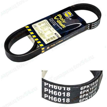 Ремень ВАЗ 1117-1119 Калина c кондиционером <b>HOLA 6PK1018, AC(+)</b>