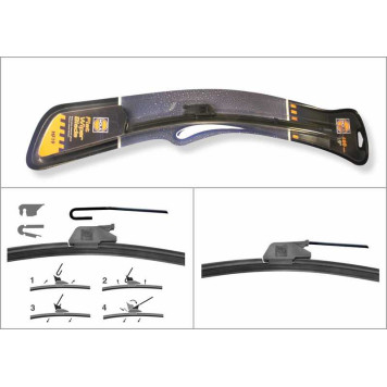 48см бескаркасная щетка стеклоочистителя CHEVROLET Lanos, DAEWOO Nexia, MOSKVICH 2141 <b>HOLA HF19</b>