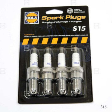 (блистер 4 шт.) свечи зажигания LADA 2108-15, 4x4 OKA 1111-11113 три электр. <b>HOLA S15</b>