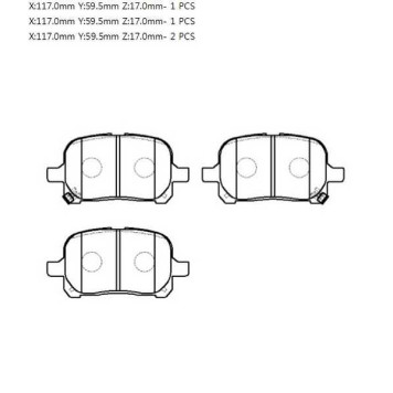 Колодки тормозные дисковые передн LEXUS: ES300 96-02, RX300 99-02  TOYOTA: AVALON 98-05, CAMRY 96-01, PREVIA 00-, SOLARA 99-03 <b>HSB HP5005</b>-1
